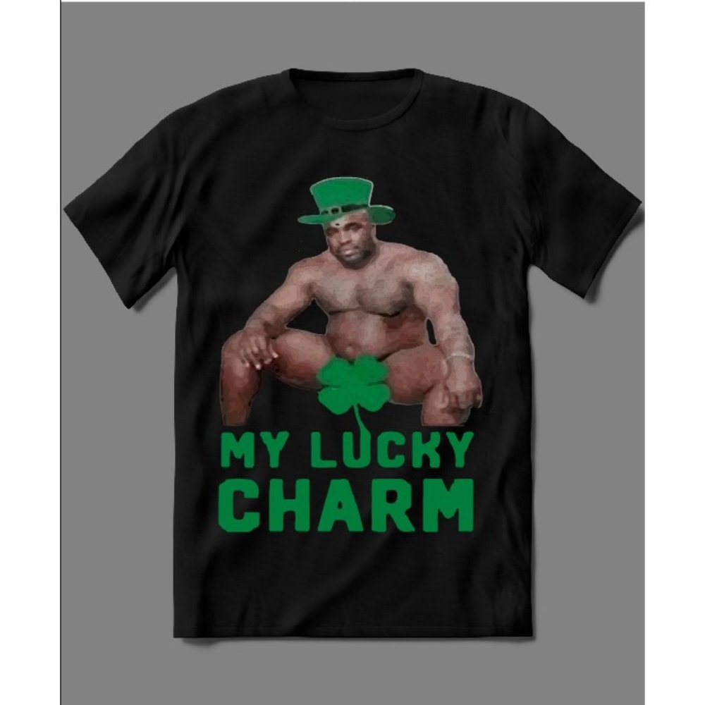 MY LUCKY CHARM BARRY WOOD PORN ST PATRICKS SHIRT - Picture 1 of 1